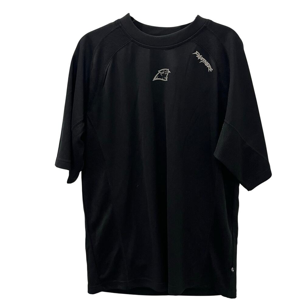 NFL Carolina Panthers Shield Gear Performance Training Shirt Men’s Medium Black